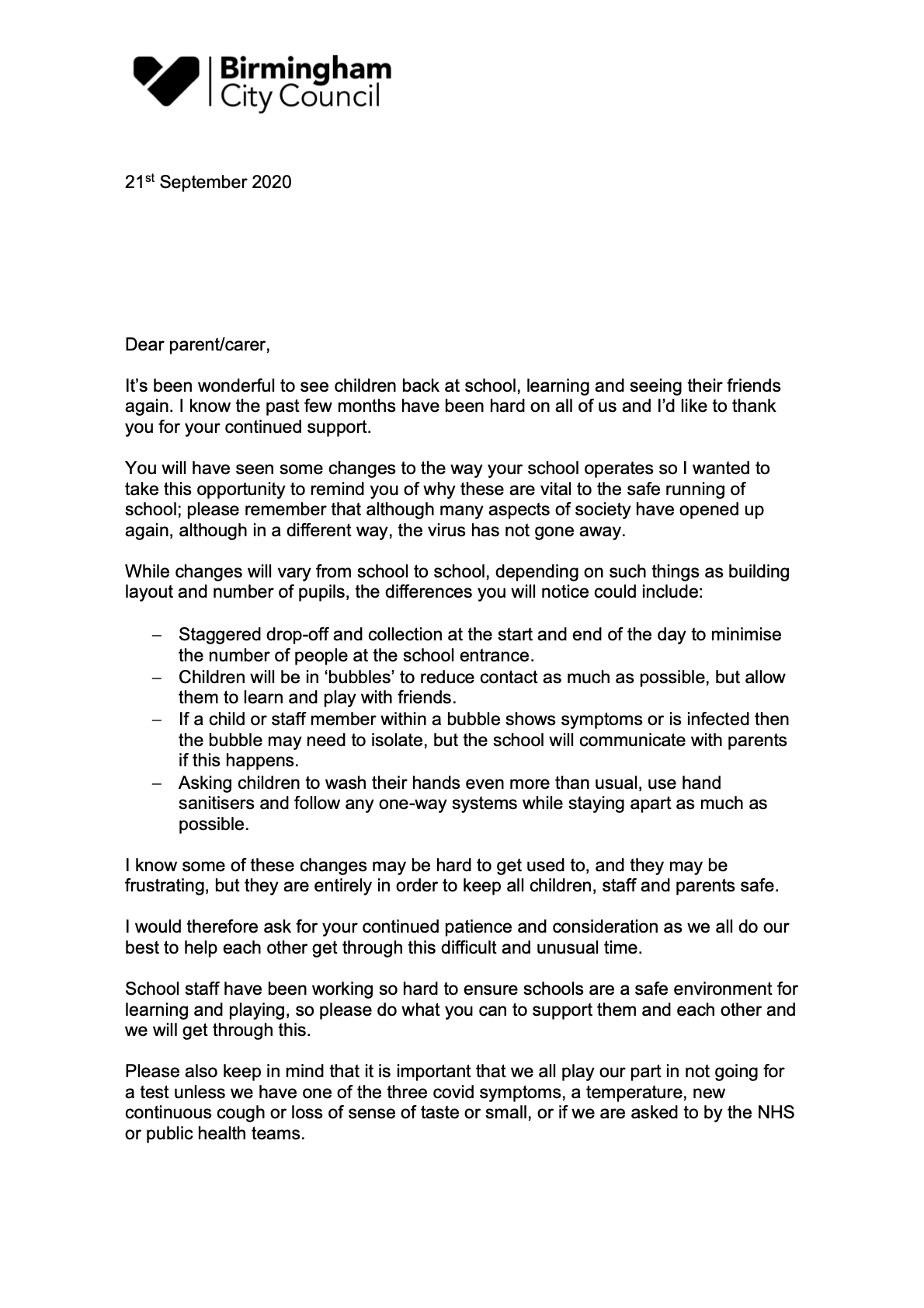 Letter to parents re restrictions v5 210920 a